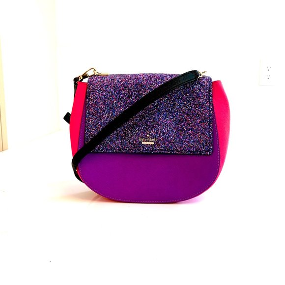 Kate Spade Cameron Byrdie Glitter Crossbody NWOT - Picture 2 of 10